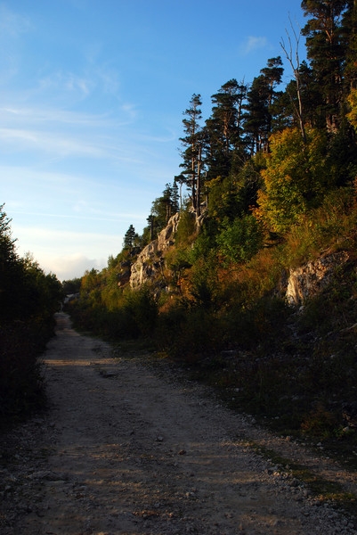 дорога к кпп Лагонаки