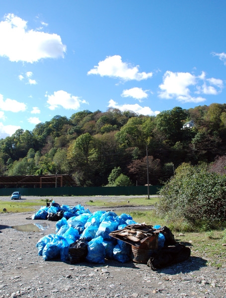 собранный мусор