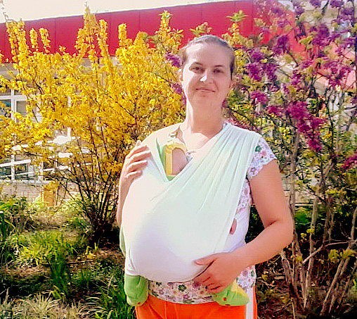 Гуляем. Сын снова спит :-)