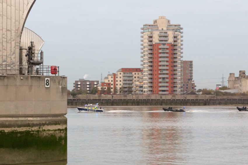 the Thames Barrier