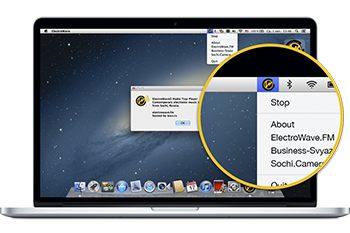 Mac Tray Player ElectroWave