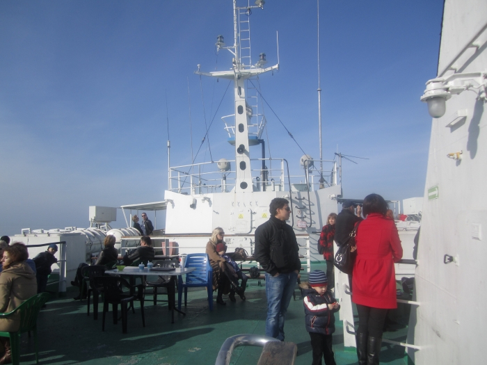 Не смотря на выходной день людей было мало