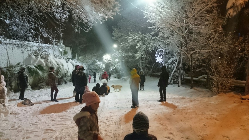 Ул. Инжирная. Дети катаются на трассе.