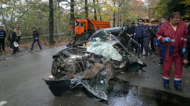 Фото с места аварии на Мацесте