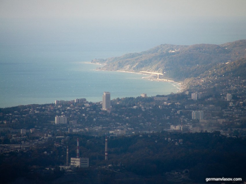 Центр Сочи без небоскребов в 2005 году
