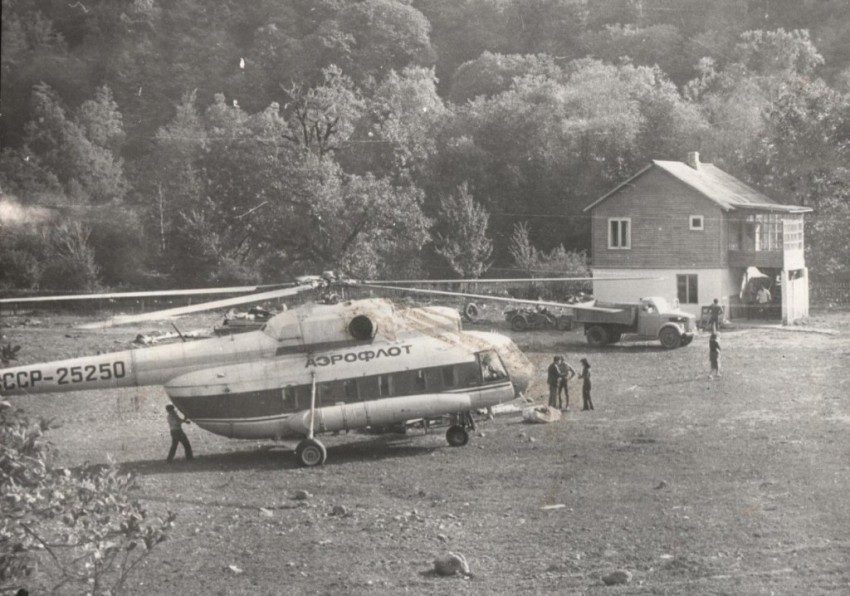 Горнолыжная база лето 1980