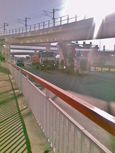 непрошло и пол года развязка кольцо аэропорт в ремонте