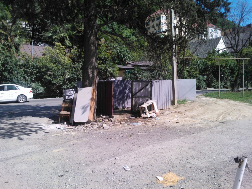 Калитка с обратной стороны