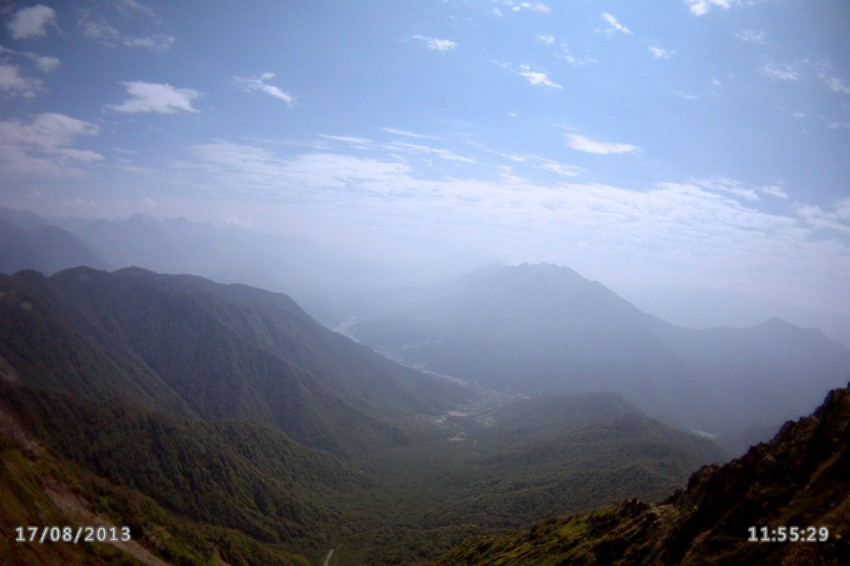 вид на Красную поляну