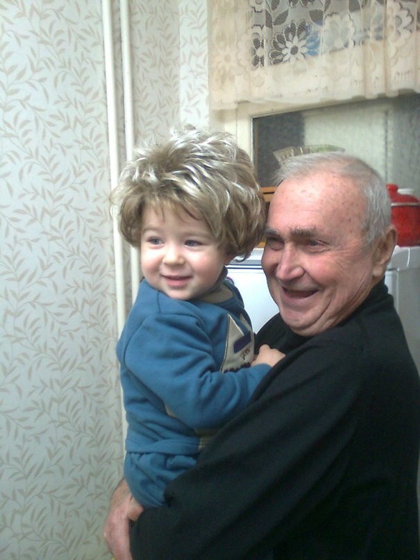 Юрий Иванович с правнуком Русланом
