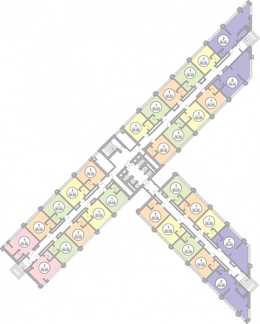 Планировка 1-го литера