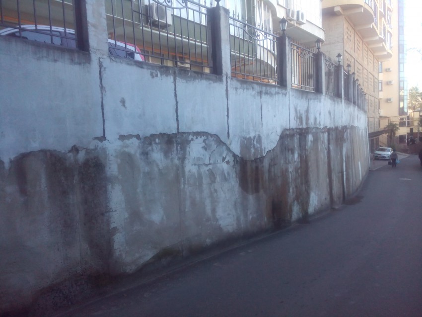 И видимо Яшнова не видит обшарпаную опорную стену у этого крутого дома