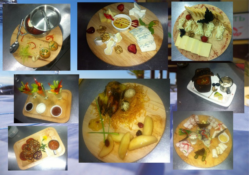 подача блюд, кафе Сочно, пляж Ривьера, Сочи