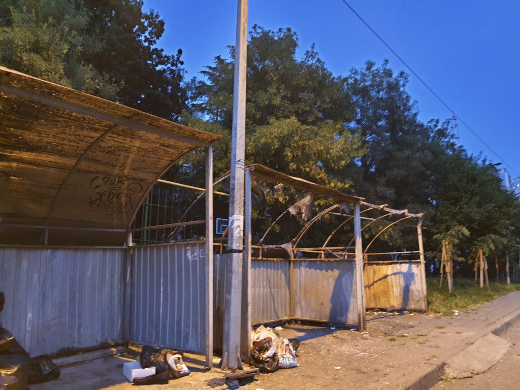 Сгоревшие баки Волгоградская 22