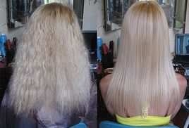 Кератиновое выпрямление и восстановление волос