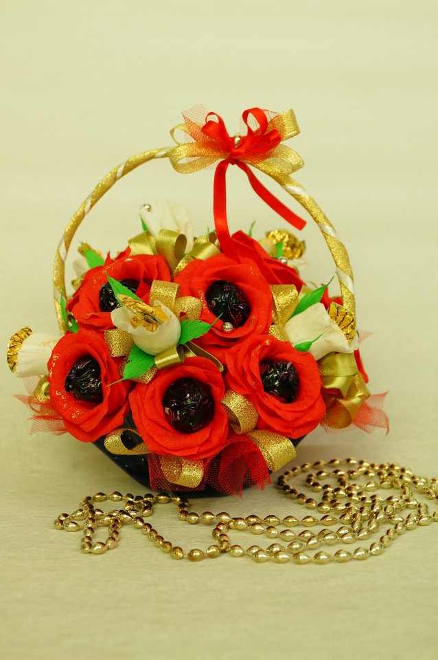 букеты и композиции из конфет