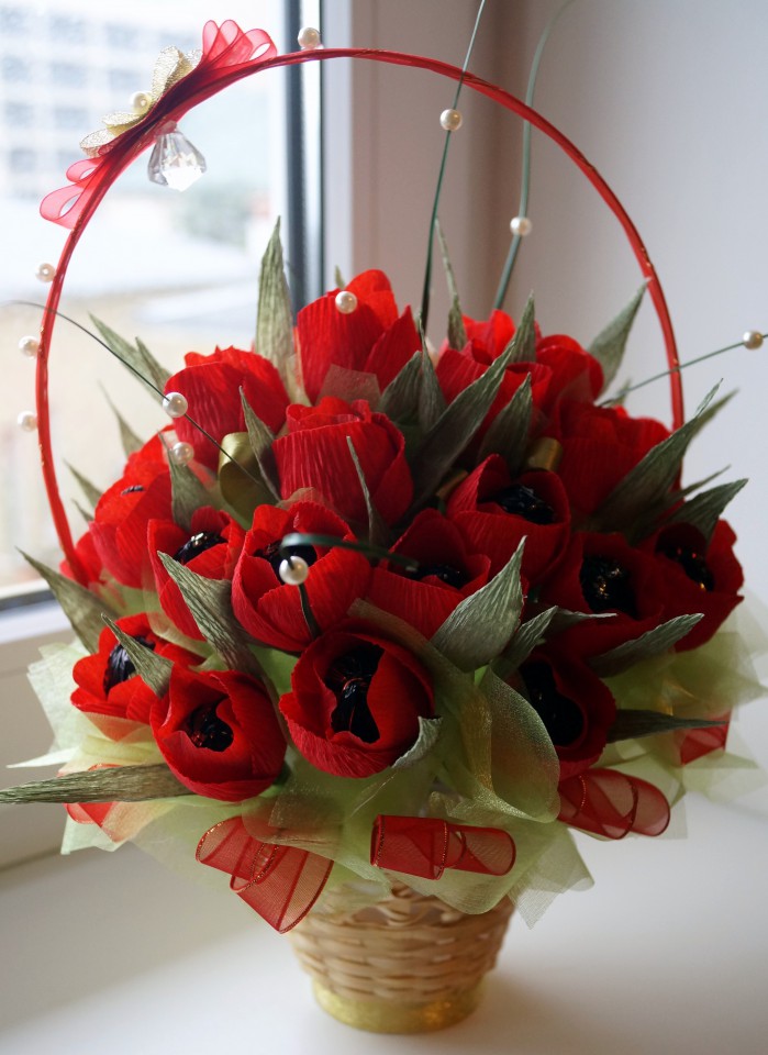 букеты и композиции из конфет