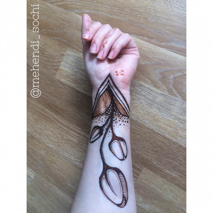 Роспись хной, свадебное мехенди, временные тату