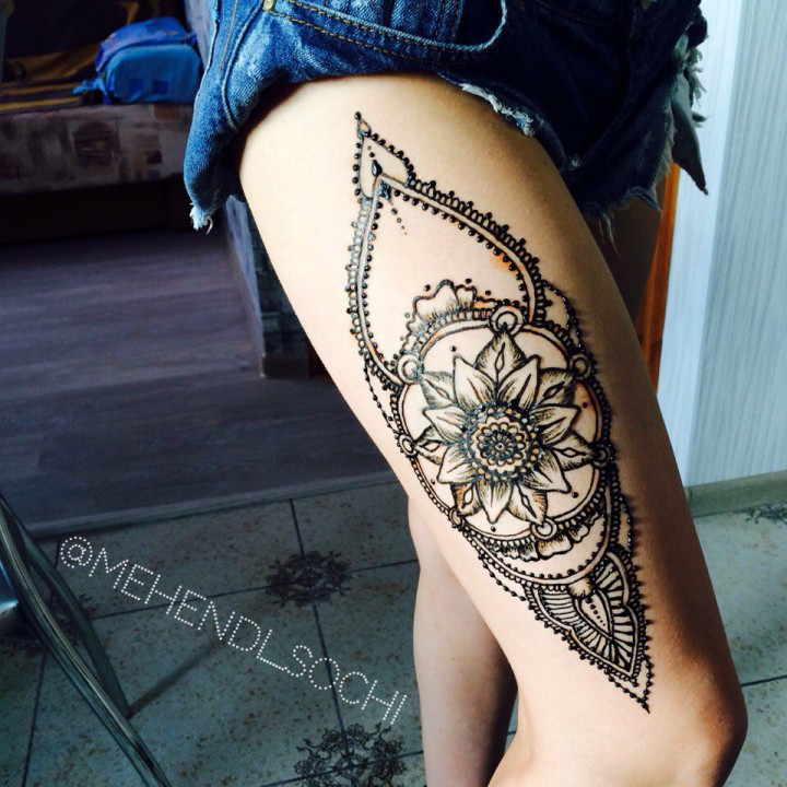 Роспись хной, свадебное мехенди, временные тату