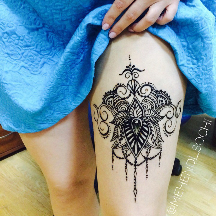 Роспись хной, свадебное мехенди, временные тату