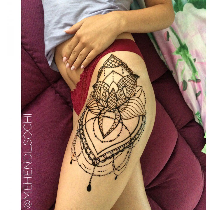 Роспись хной, свадебное мехенди, временные тату