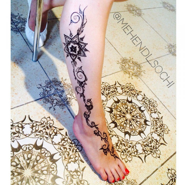 Роспись хной, свадебное мехенди, временные тату