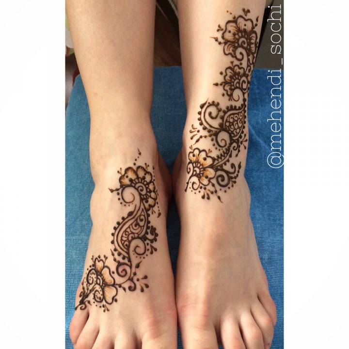 Роспись хной, свадебное мехенди, временные тату