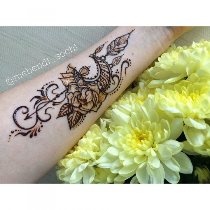 Роспись хной, свадебное мехенди, временные тату