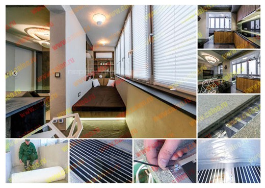 Тёплый пол под ламинат.