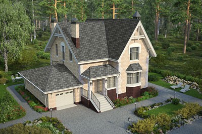 Гибкая битумная черепица Döcke для скатных кровель.