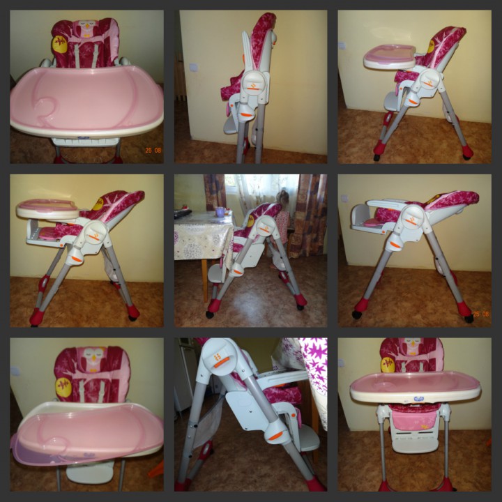 Детский стульчик для кормления chicco polly