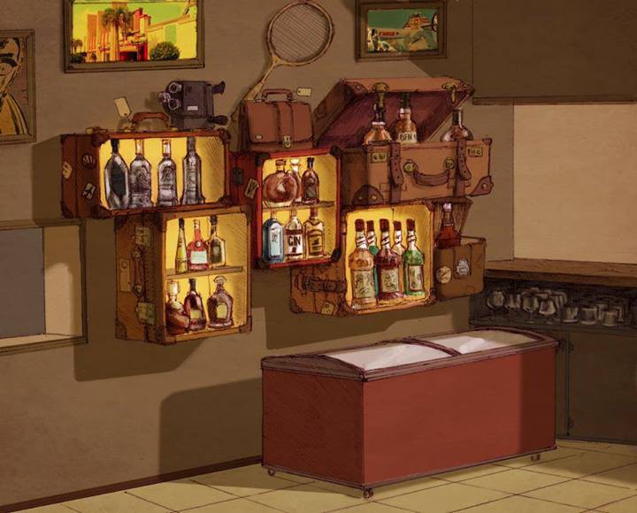 Наполнение разными классными старостями интерьера кафе