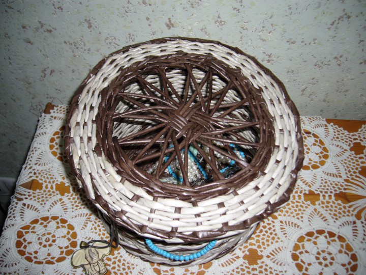 Шкатулка плетеная ручной работы