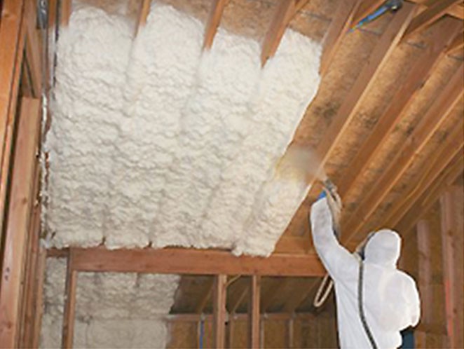 напыляемая гидроизоляция, теплоизоляция пенополиуретан (ППУ), за