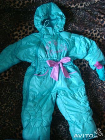 Комбез на гусином пуху для малышки