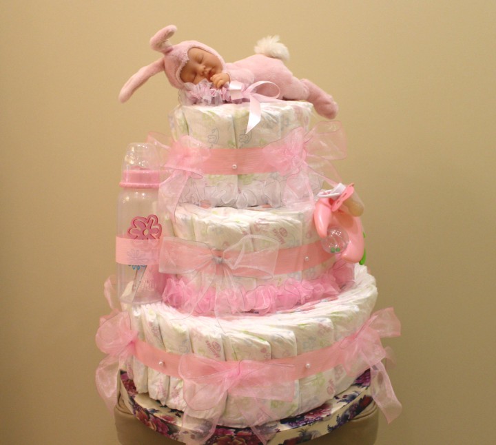 Торты из подгузников. Подарки для малышей (в наличии и под заказ