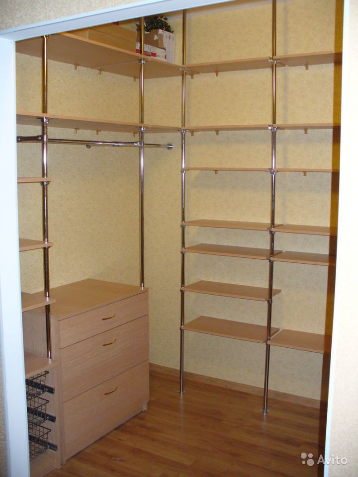 стеллажи гардеробные сборнные для дома