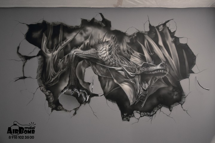 Роспись стен 3D