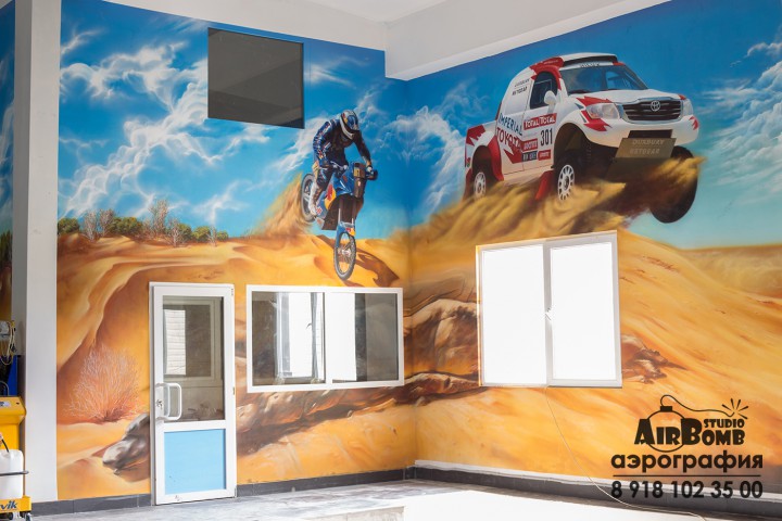 Роспись стен 3D