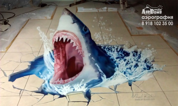 Роспись стен 3D