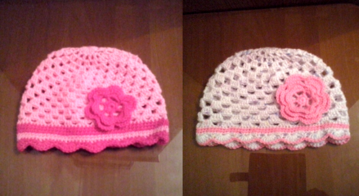 Вязаные шапочки, пинетки, сумочки