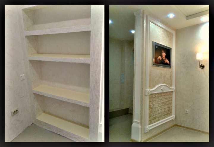 фасадные работы, отделка стен, потолки, полы