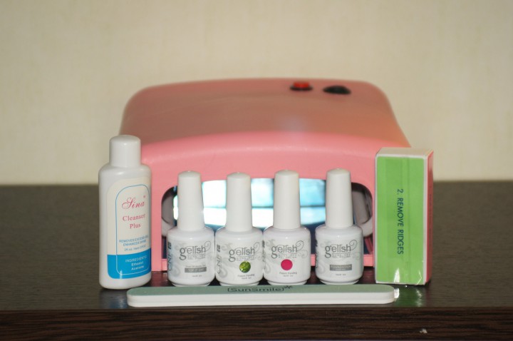 Наборы для наращивания ногтей гелем и акрилом, гель лаки Gelish,