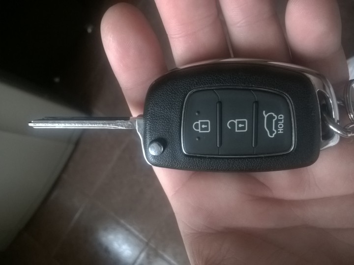 Найден ключ от автомобиля Hyundai