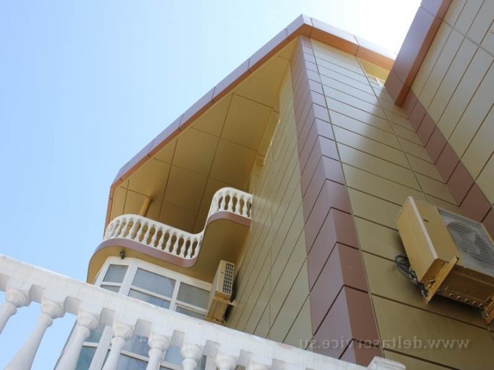 Обустройство вентилируемых фасадов композитными панелями