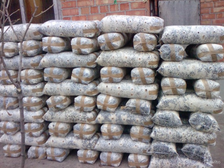 Отработанные грибные блоки на удобрение