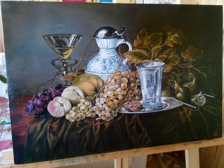 Пишу картины маслом в технике старых мастеров на заказ