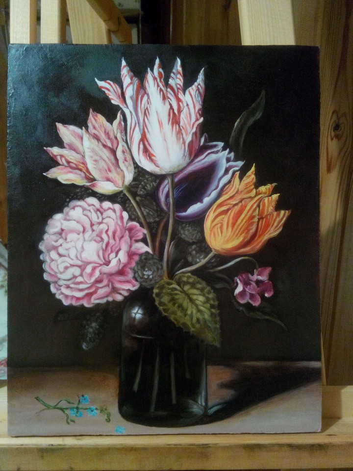 Пишу картины маслом в технике старых мастеров на заказ