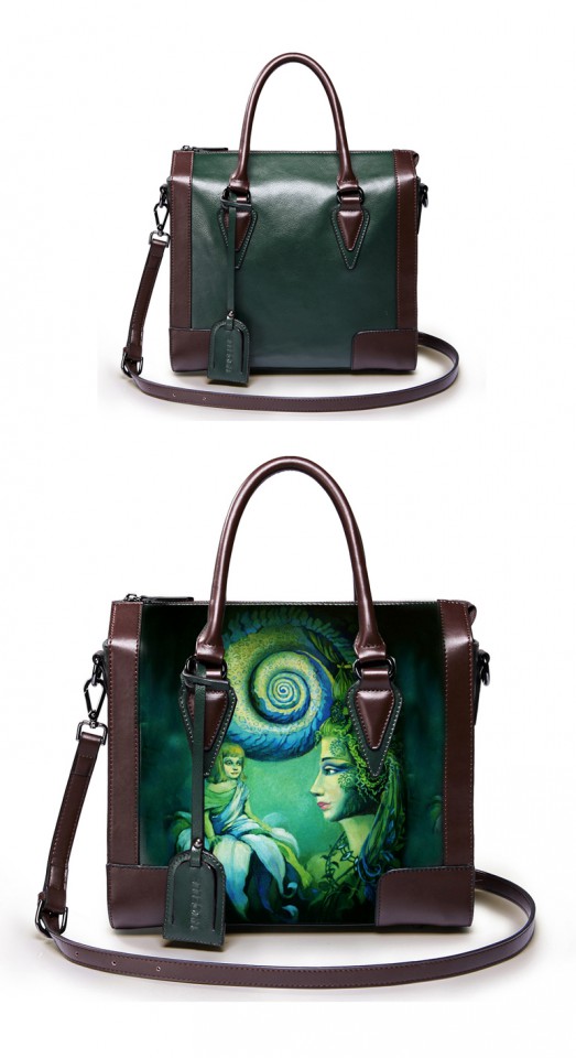Ручная роспись кожаных сумок и аксессуаров