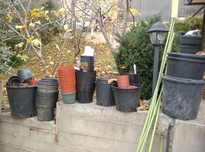 Некое количество садовой тары